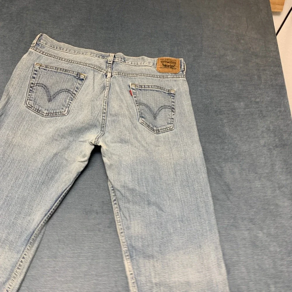 Levi's 514 Slim Fit Straight Jeans Boys 18 Husky Blue Denim Stretch Performance